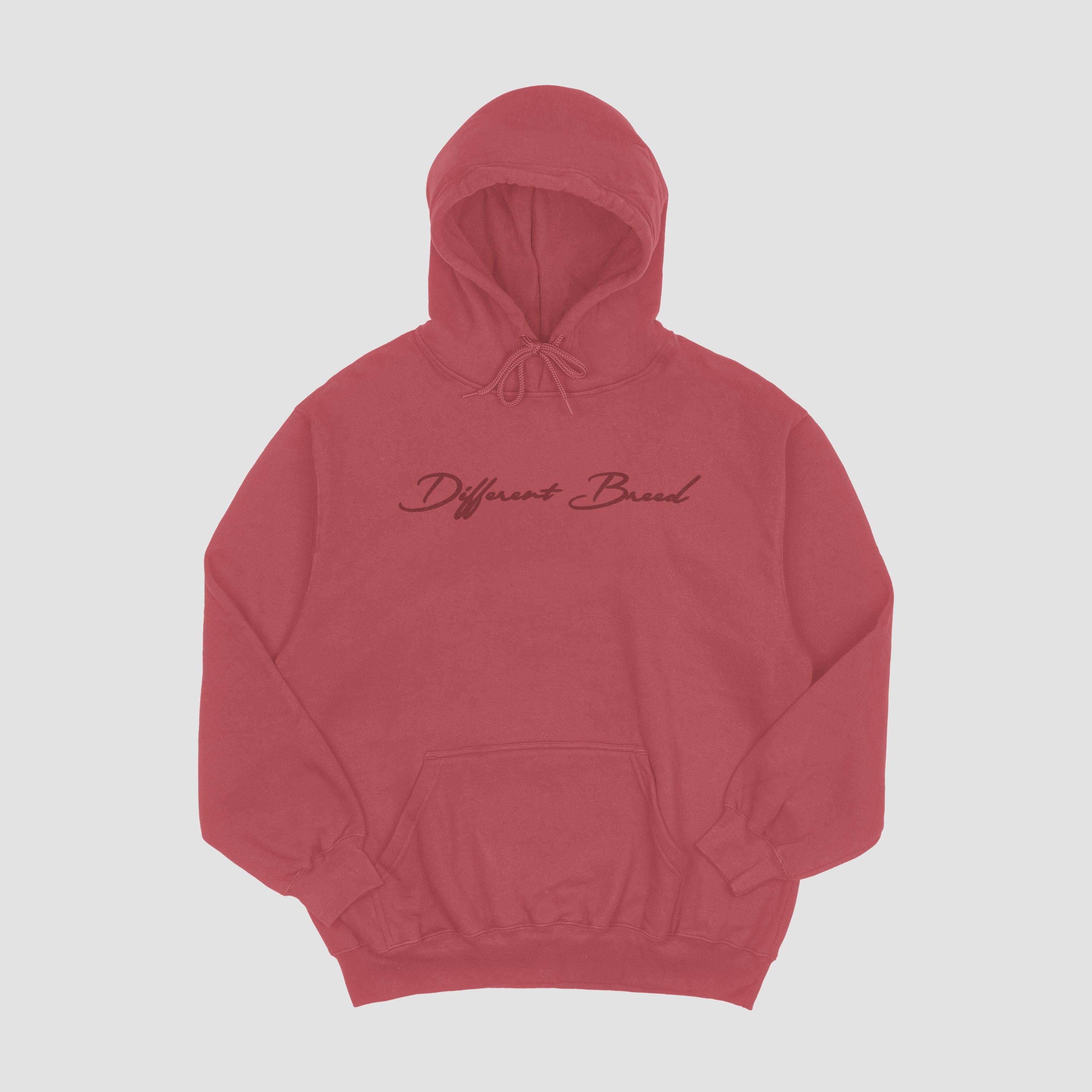 "Script" Hoodie - Crimson